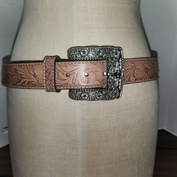 West Star Genuine Leather Belt  (Lg) Brown main image 5